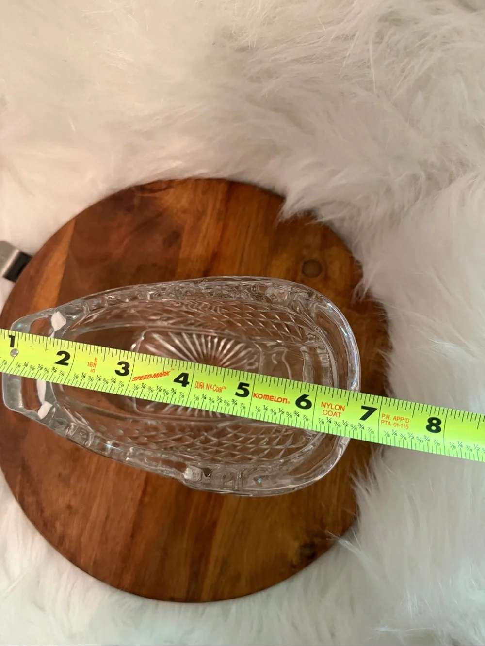 Vintage Lenox Clear Glass Sleigh Decorative Bowl - Home Accents